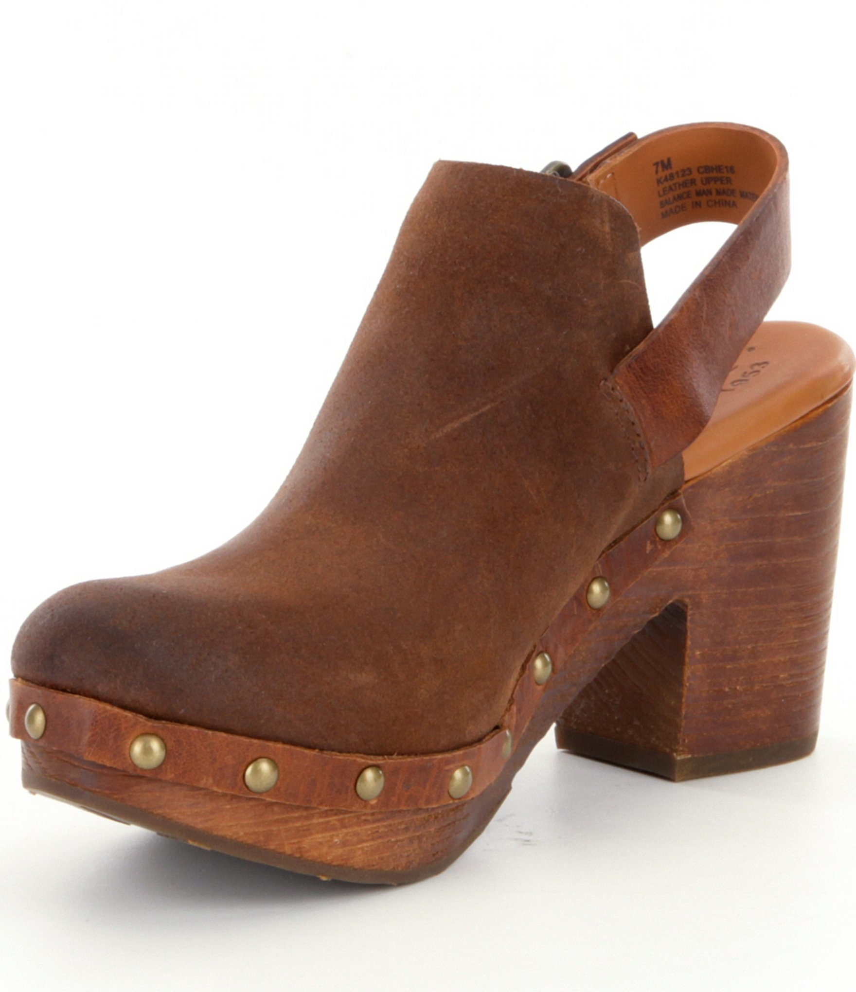 kork ease sagano clog dark brown